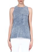 Rag & Bone Bowery Striped Cotton Vest - Lyst