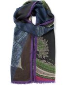 Etro Mixed Print Scarf - Lyst