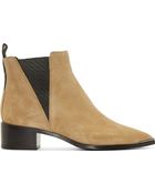 Acne Studios Beige Suede Jensen Ankle Boots - Lyst