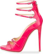 Giuseppe Zanotti Strappy Patent Leather Pump - Lyst