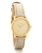 Nixon Kenzi Leather Watch - Gold Shimmer - Lyst