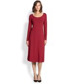 Eileen Fisher Stretch Jersey Dress - Lyst