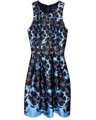 Cynthia Rowley Bonded Seamed Waist Dress - Lyst