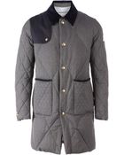 Moncler Gamme Bleu Padded Trench Coat - Lyst