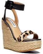 Steve Madden Hamptin Wedge Sandals - Lyst
