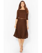 Lauren by Ralph Lauren Merino Wool Dress - Lyst