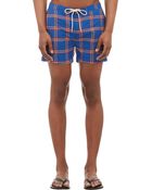 Gant Rugger Check Swim Trunks - Lyst