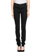 Acne Studios Denim Trousers - Lyst
