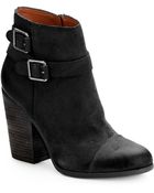 Lucky Brand Lauron Leather Ankle Boots - Lyst