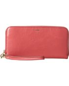 Fossil Sydney Zip Clutch - Lyst