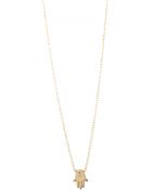 Kacey K Mini Hamsa Necklace - Lyst