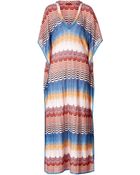 Missoni Mare Metallic Knit Caftan Dress - Lyst