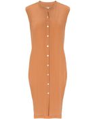 Crippen Terra Cotta Silk Sophie Dress - Lyst
