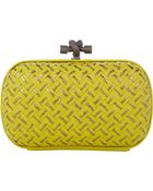 Bottega Veneta Intrecciato Placcato Clutch - Lyst