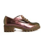 Miista Dulce Cut Out Patent Flat Shoes - Lyst