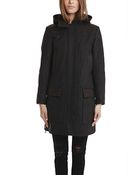 Rag & Bone Beacon Hooded Wool Leather Coat - Lyst