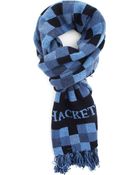 Hackett Blue Scarf Jacquard Block - Lyst