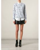 Au Jour Le Jour Lip Print Sweatshirt - Lyst