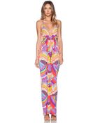 Mara Hoffman Triangle Cut Out Maxi Dress - Lyst