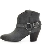 Ash Jamiebis Reversed Leather Bootie - Lyst