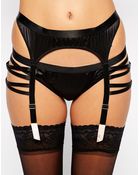 Asos Marylin Satin Suspender - Lyst