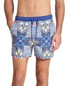 Etro Paisley Swim Trunks - Lyst