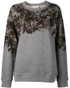 Jason Wu Floral Print Sweatshirt - Lyst