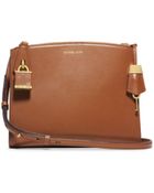 Michael Kors Casey Small Leather Crossbody - Lyst