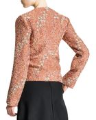 Jil Sander Confetti Floral Boucle Zip Jacket - Lyst