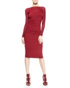 Donna Karan New York Long-Sleeve Low-Back Sheath Dress - Lyst