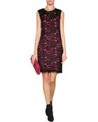 DKNY Lace Dress With Contrast Lining - Lyst
