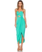 Shona Joy To The Core Bustier Maxi Dress - Lyst