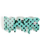 Marc By Marc Jacobs Block Print Logo Barrette - Lyst