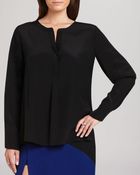 BCBGMAXAZRIA Top - Bridgete Asymmetric Silk - Lyst