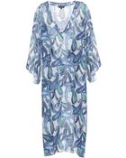 Etro Printed Silk Kaftan - Lyst