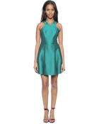 Tibi Simona Jacquard Dress - Emerald - Lyst