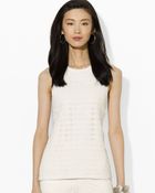 Ralph Lauren Lauren Dezenza Embroidered Lace Top - Lyst
