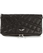 Zadig & Voltaire Quilted Clutch - Lyst