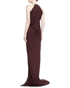 Michael Kors Tissue-Jersey Halter Dress - Lyst