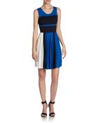 French Connection Mia Striped Fitandflare Dress - Lyst