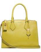 Michael Kors Casey Large Leather Satchel - Lyst