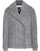 Burberry Brit Charlesworth Herringbone Wool Pea Coat - Lyst