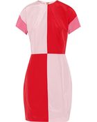 Acne Studios Color-Block Silk And Cotton-Blend Dress - Lyst