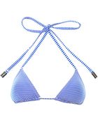 Zimmermann Striped Triangle Bikini Top - Lyst