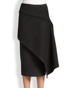 Donna Karan New York Layered Jersey Pencil Skirt - Lyst