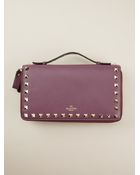 Valentino Rockstud Wallet - Lyst