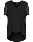 Topshop Stepped Hem Tunic - Lyst