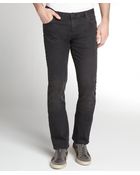 Burberry Brit Black Stretch Cotton Slim Leg Jeans - Lyst