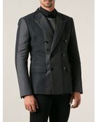 Dolce & Gabbana Tonal Pinstriped Jacket - Lyst