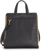Saks Fifth Avenue Bushwick Faux-Leather Satchel/Black - Lyst